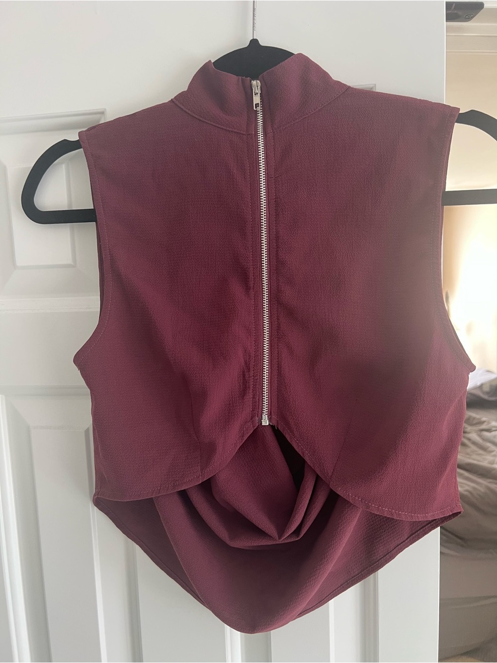 Windsor Deep Burgundy Textured Top